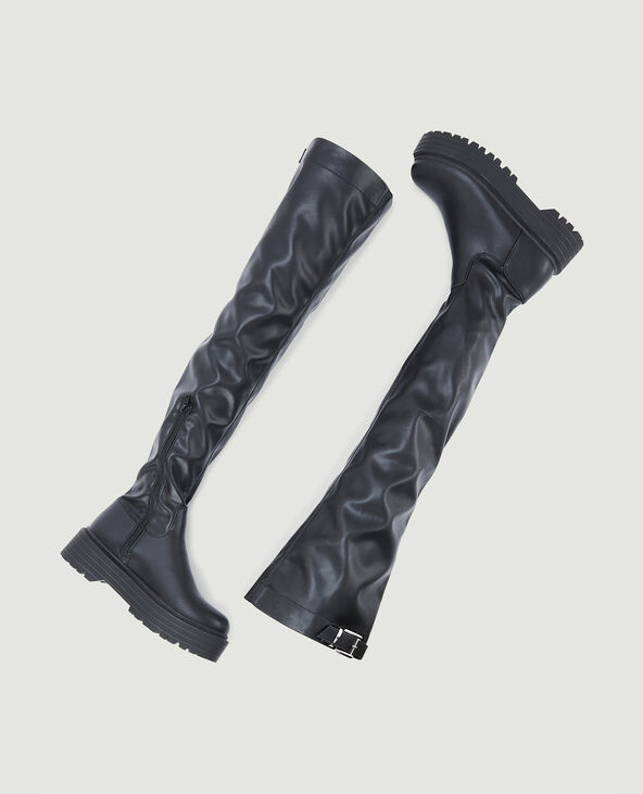 Bottes cuissardes semelles compensees