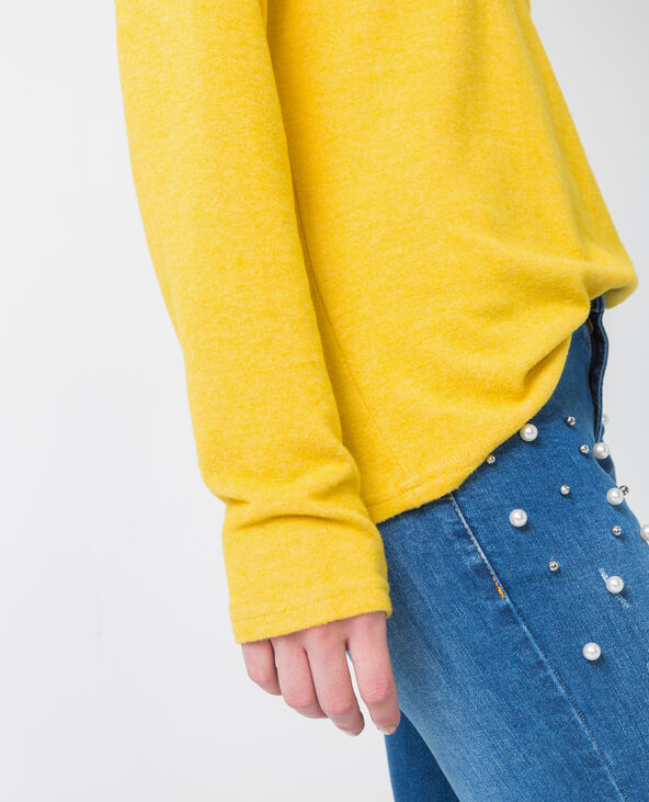 Pull col V jaune ocre - Pimkie