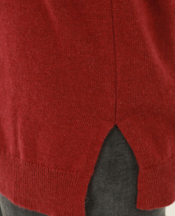 Pull long bordeaux - Pimkie