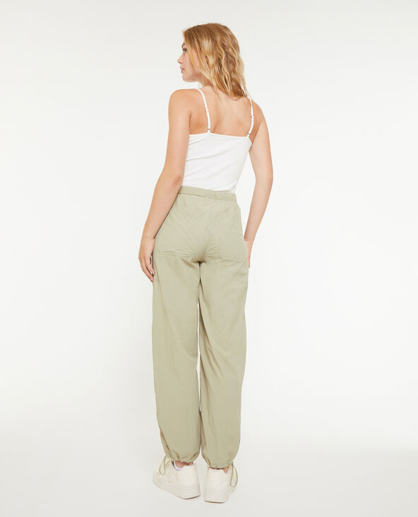 Pantalon parachute vert kaki - Pimkie