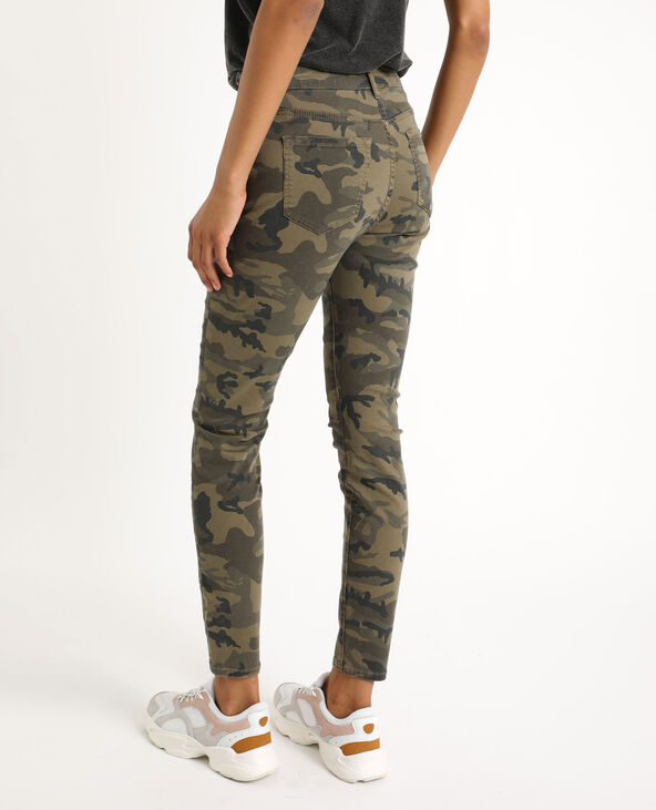Pantalon skinny camouflage taupe - Pimkie