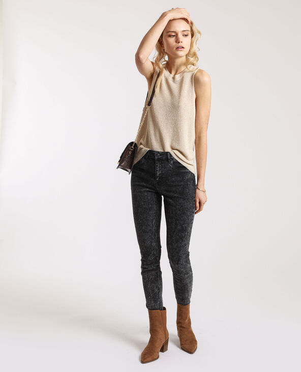Jean skinny push up gris foncé - Pimkie