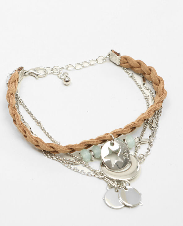 Bracelet multi chaînes argenté - Pimkie