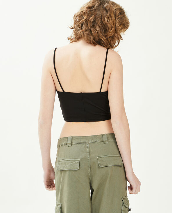 Brassière à bretelles noir - Pimkie