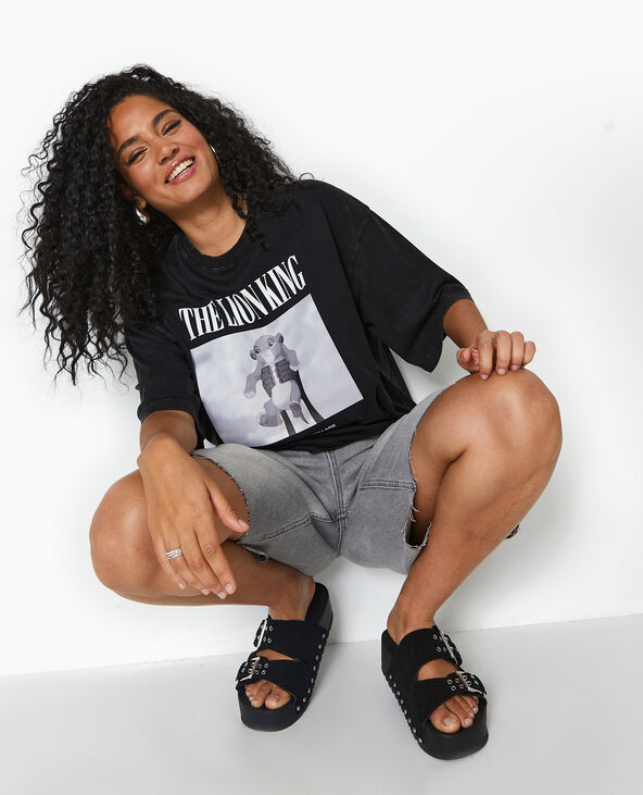T-shirt oversize THE LION KING noir - Pimkie