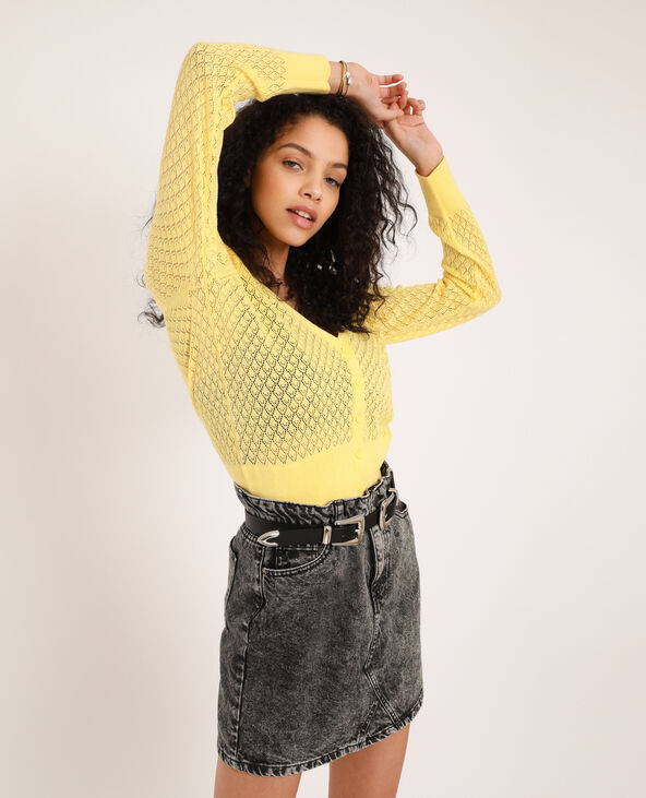 Gilet court jaune - Pimkie