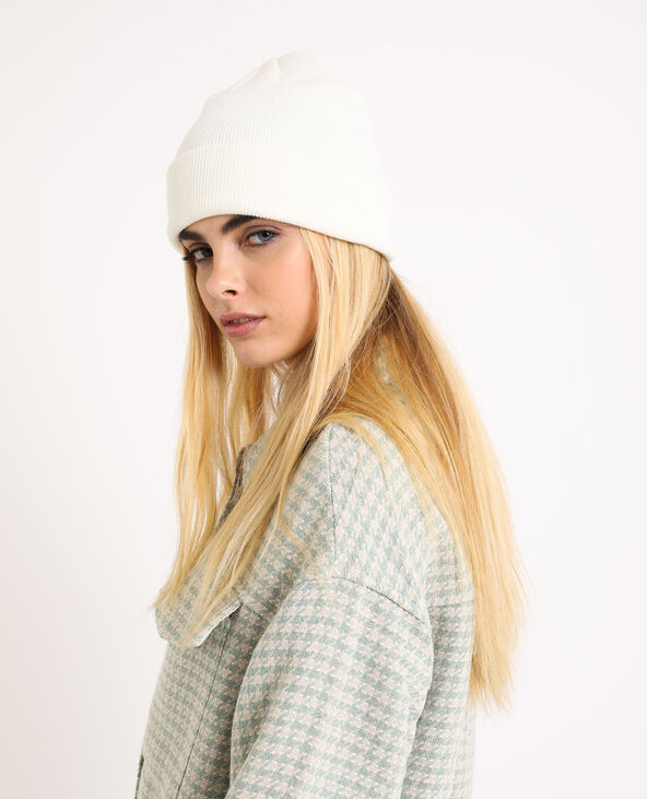 Bonnet en maille écru - Pimkie
