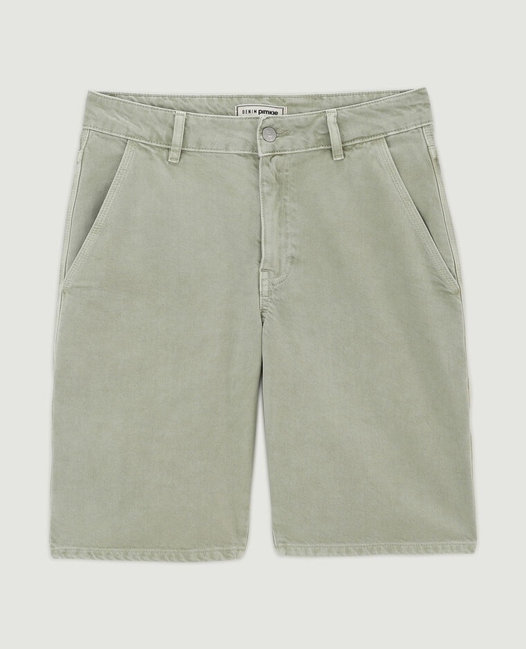 Bermuda charpentier cargo vert de gris - Pimkie