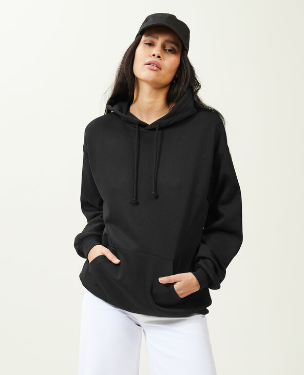 Sweat capuche oversize noir - Pimkie