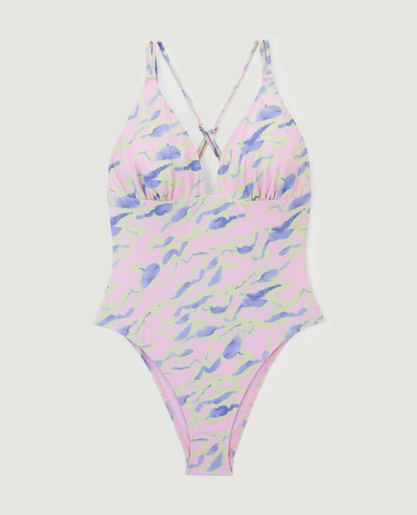 Maillot de bain 1 pièce rouge - Pimkie