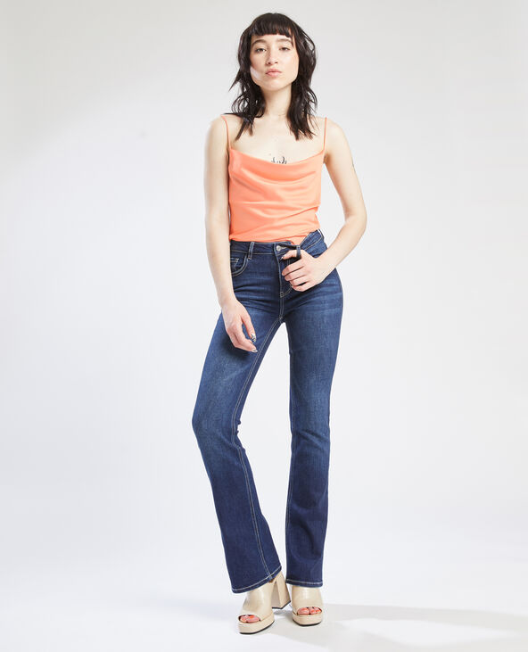 Top satiné à bretelles orange - Pimkie