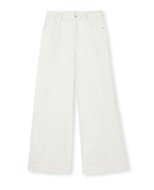 Jean wide taille regular blanc - Pimkie