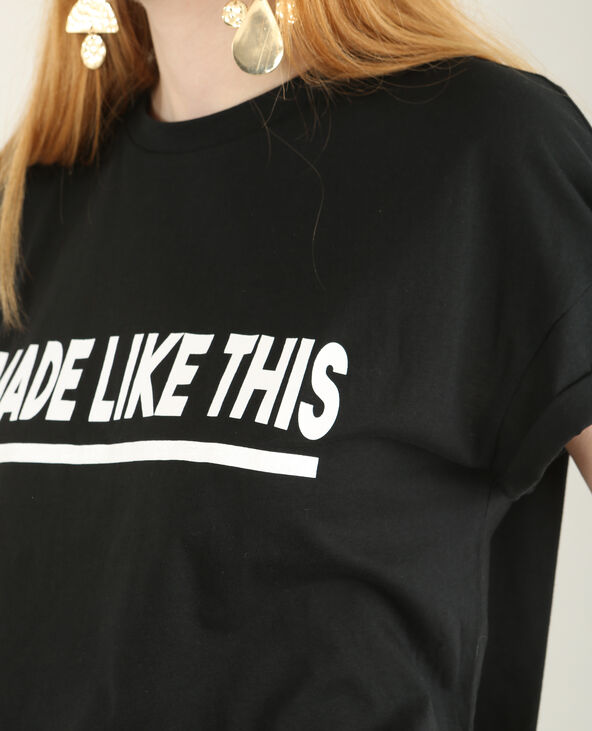 T-shirt à manches courtes noir - Pimkie