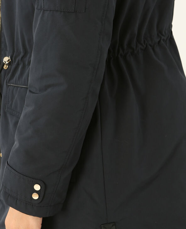 Parka longue à capuche noir - Pimkie