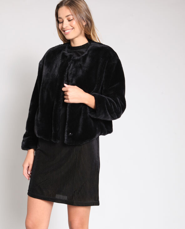 Veste courte en fausse fourrure Pimkie