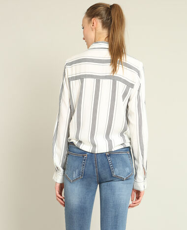 Chemise à rayures blanc - Pimkie