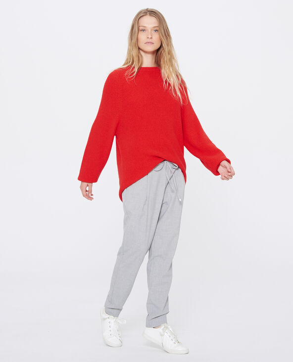 Pantalon carotte gris chiné - Pimkie