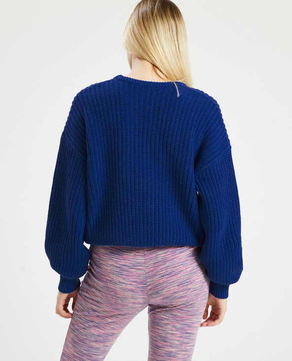 Pull grosse maille bleu électrique - Pimkie