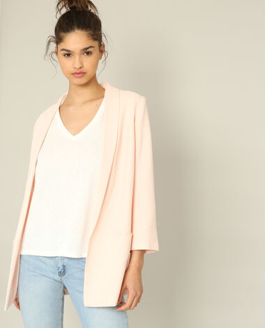 Blazer en crêpe rose clair - Pimkie
