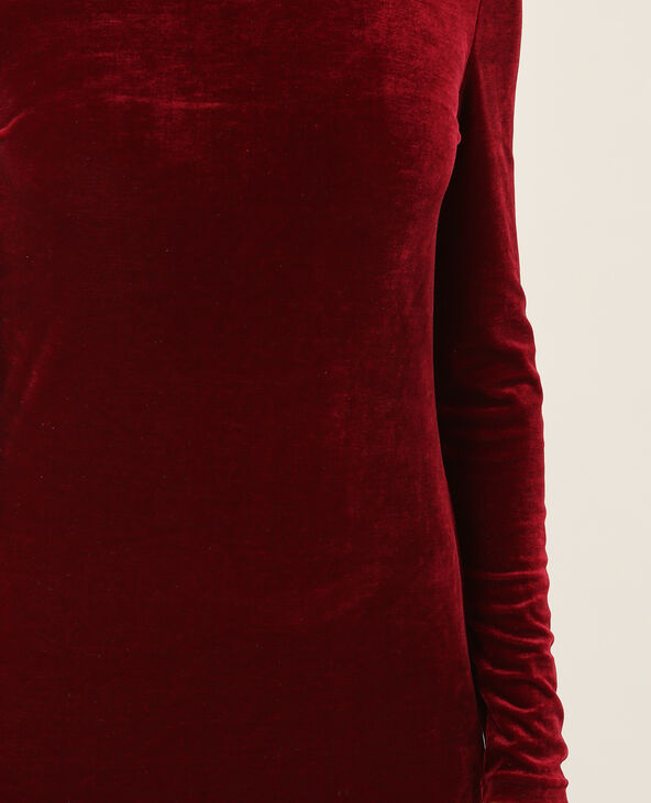 Robe velours bordeaux - Pimkie