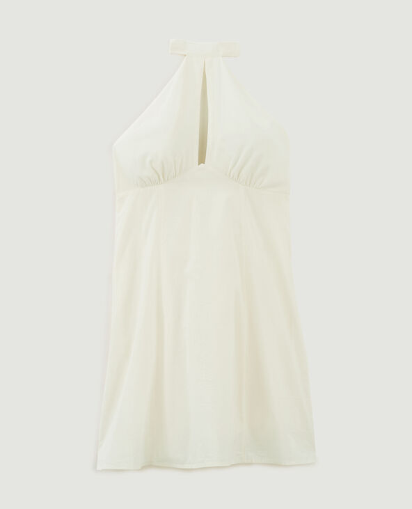 Robe courte dos-nu beige - Pimkie