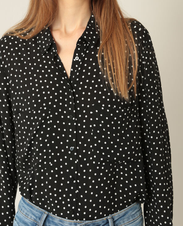 Chemise fluide noir - Pimkie