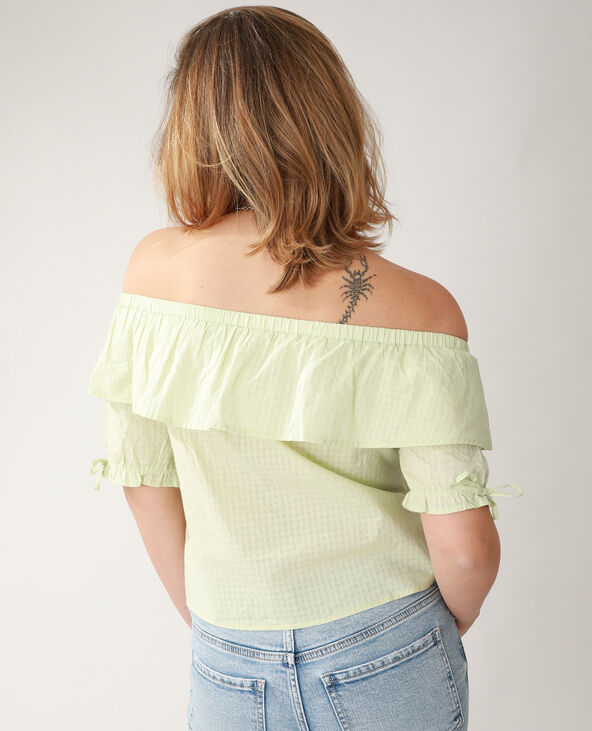 Top Vichy vert clair - Pimkie
