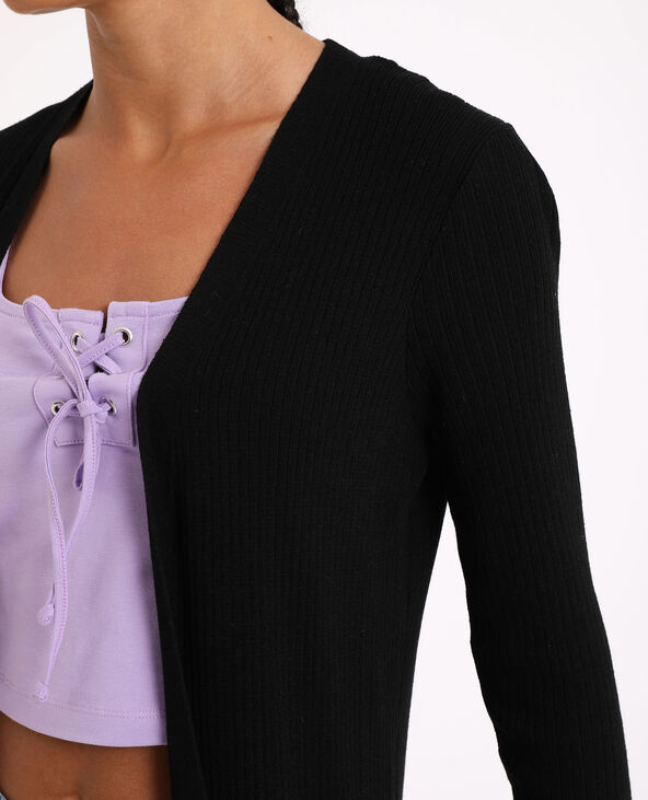 Gilet long noir - Pimkie