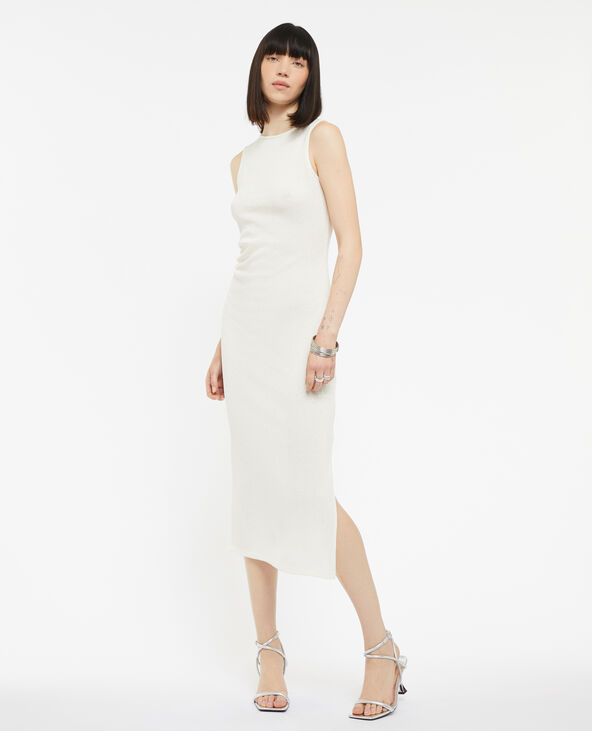 Robe longue en maille blanc - Pimkie
