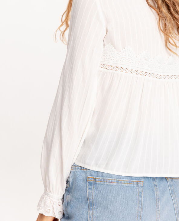 Tunique dentelle blanc - Pimkie