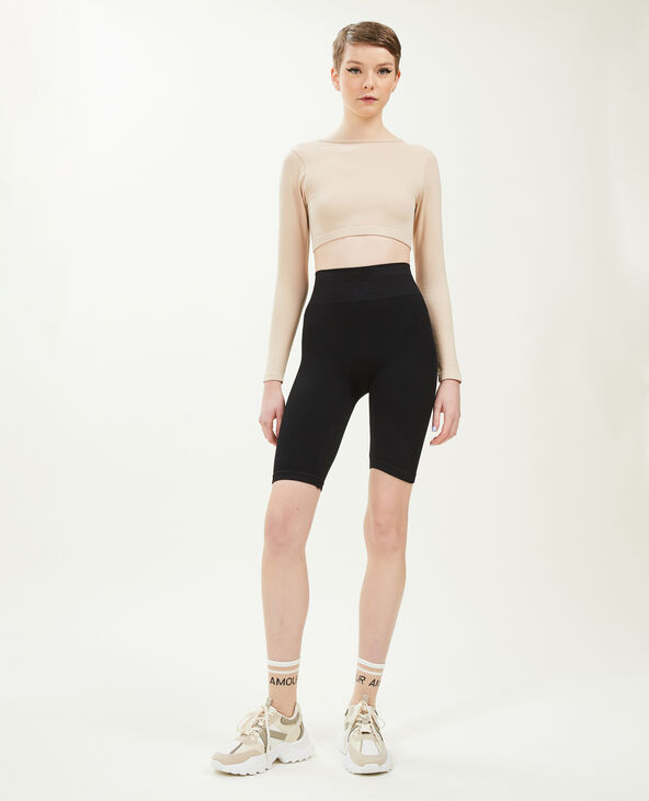 Cycliste sans couture noir - Pimkie