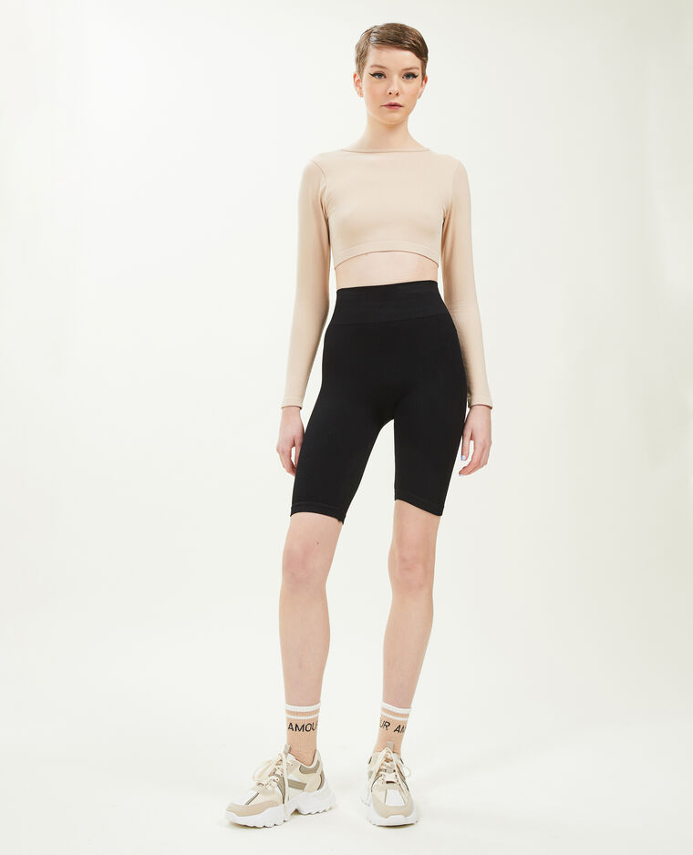 Cycliste sans couture noir - Pimkie