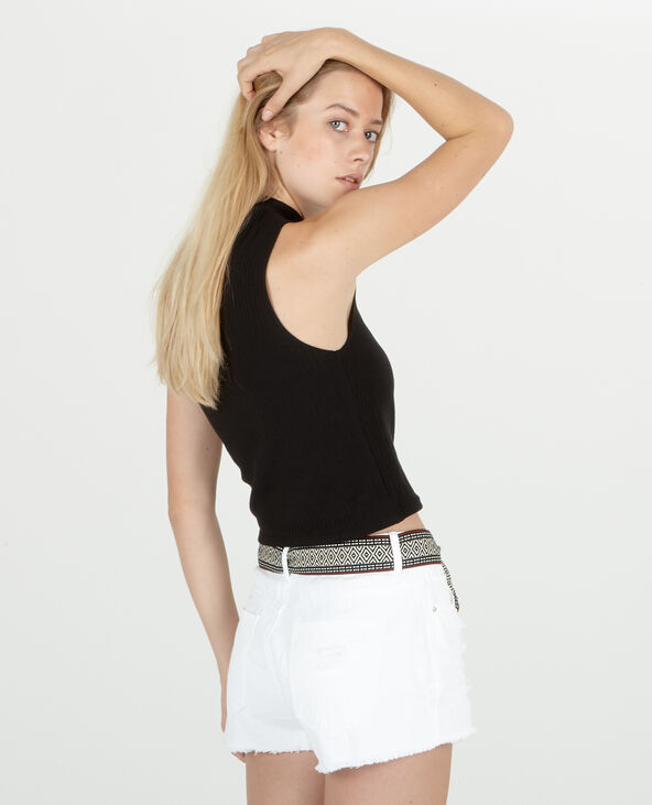 Cropped top choker noir - Pimkie