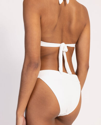 Bas de maillot culotte échancrée écru - Pimkie