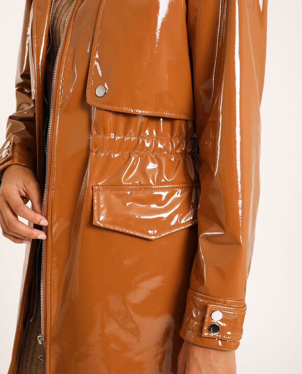 Parka en skai marron - Pimkie