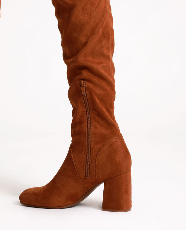 Bottes shop cuissardes camel