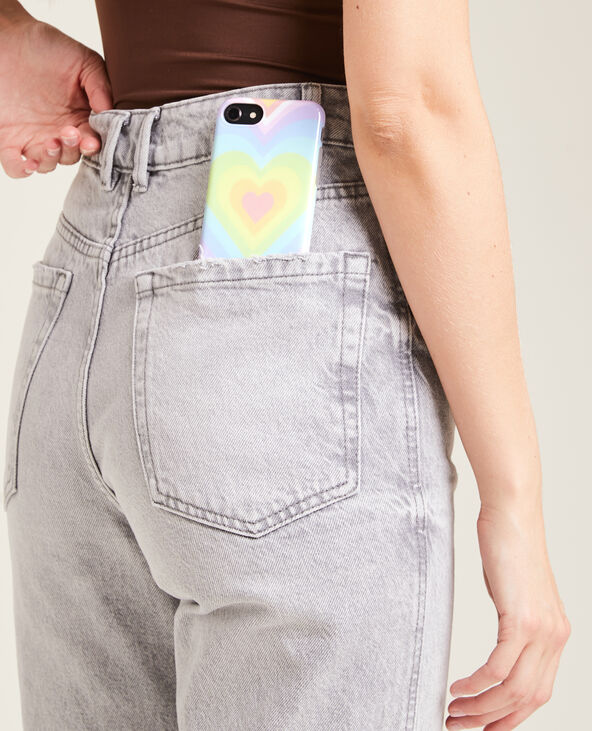 Coque de téléphone "cœurs" violet - Pimkie