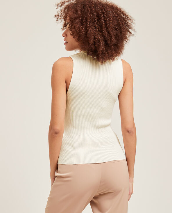 Top sans manches en maille blanc - Pimkie