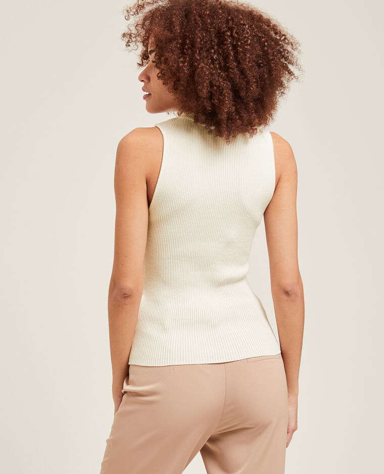 Top sans manches en maille blanc - Pimkie