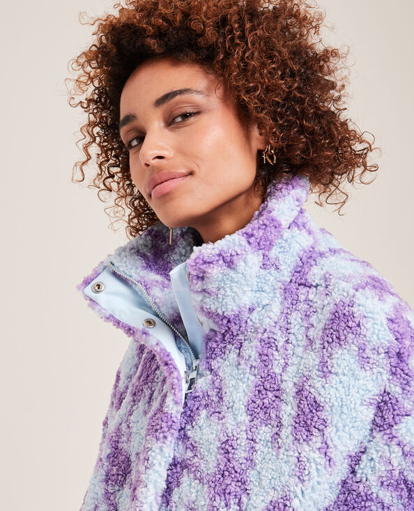 Blouson en sherpa orange - Pimkie