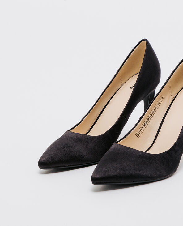 Escarpins satinées noir - Pimkie