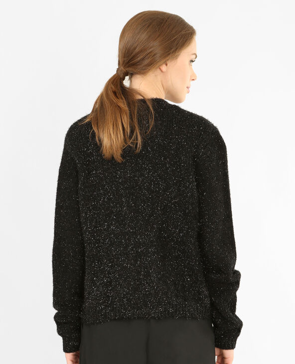 Gilet court brillant noir - Pimkie