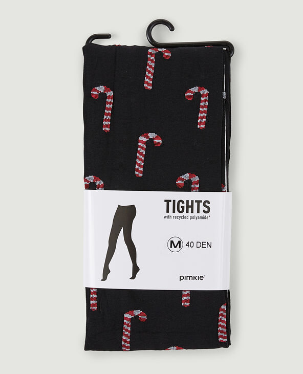 Collants Sucres d'orge noir - Pimkie