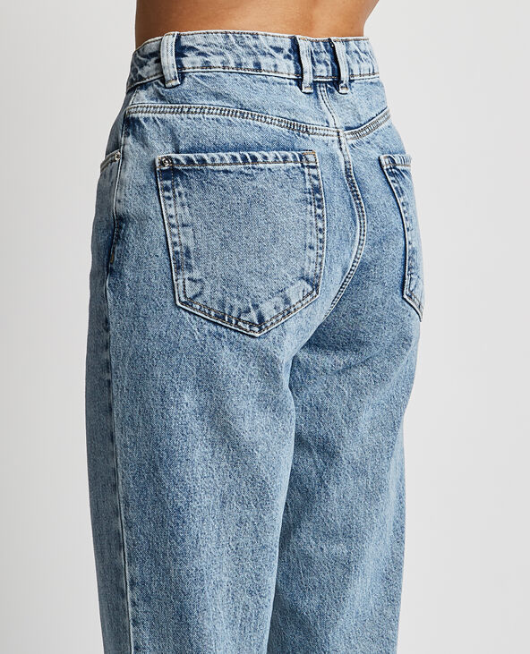 Jean mom taille haute bleu - Pimkie