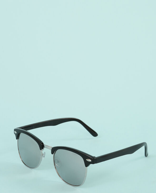 Lunettes de soleil rétro noir - Pimkie