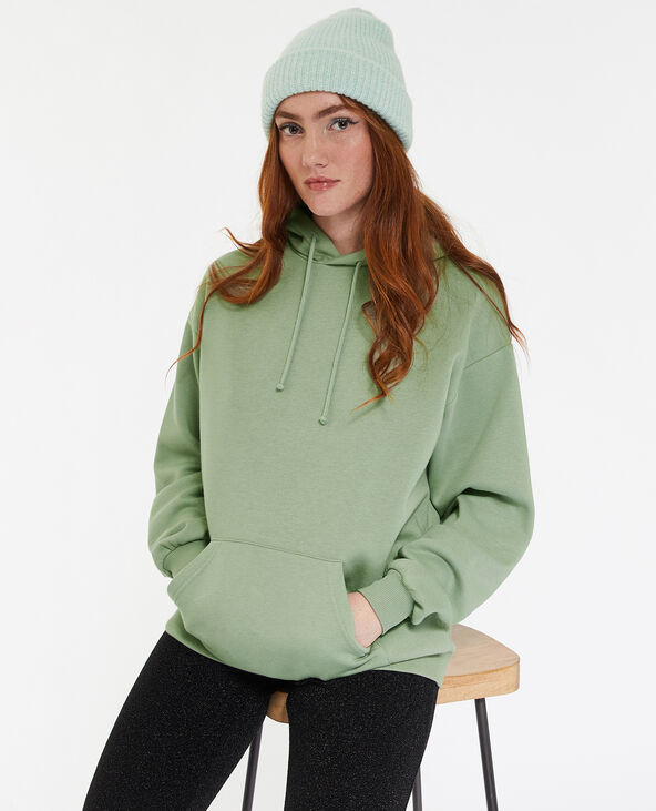Sweat capuche oversize vert - Pimkie