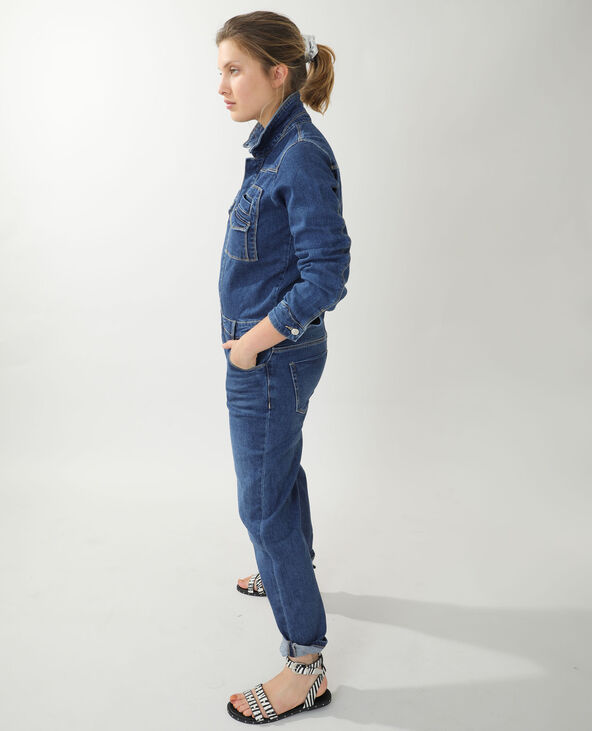 Combinaison en jean bleu - Pimkie