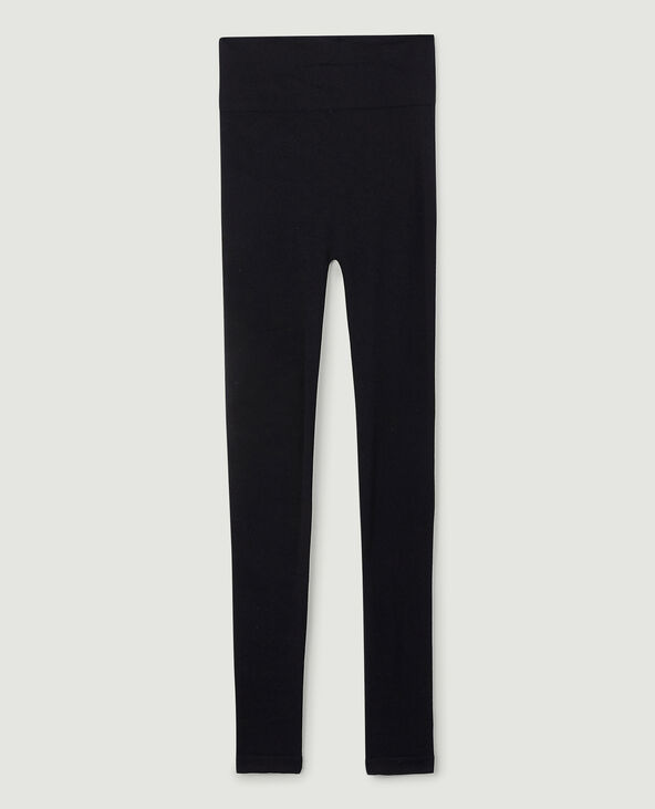 Legging maille côtelée noir - Pimkie