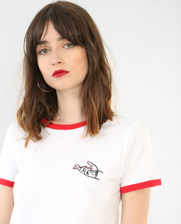 T-shirt imprimé blanc - Pimkie