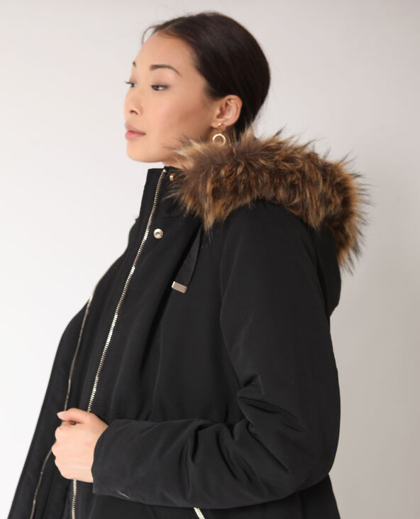 Parka à capuche noir - Pimkie